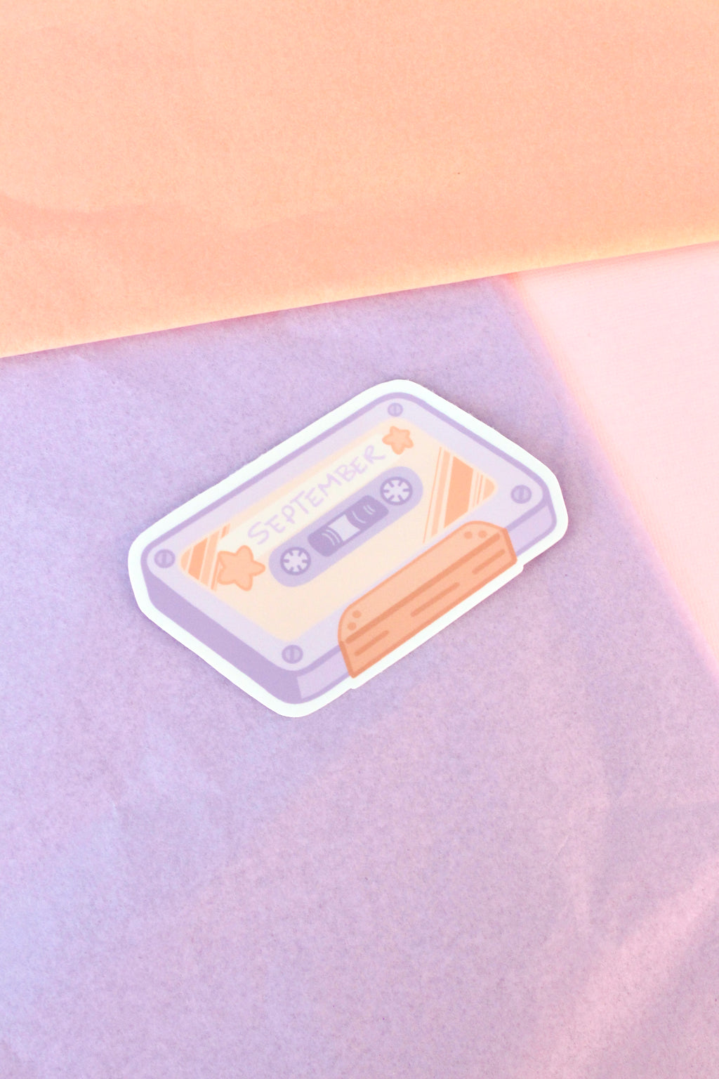 September Cassette Vinyl Sticker