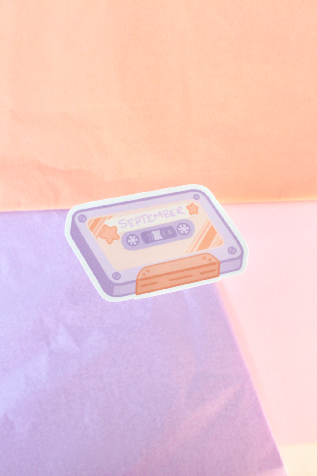 September Cassette Vinyl Sticker