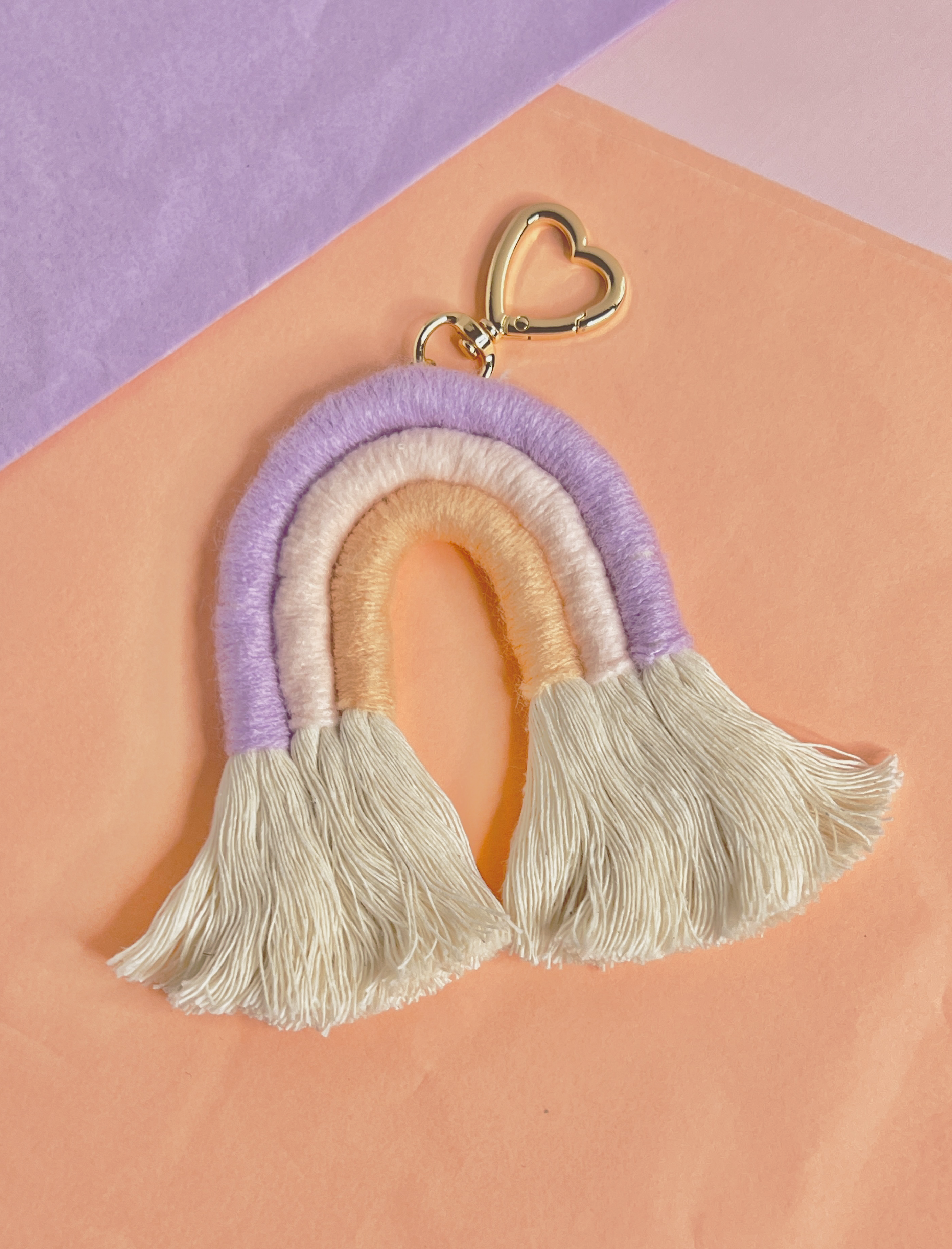 Ellie Mae & June Rainbow Keychain