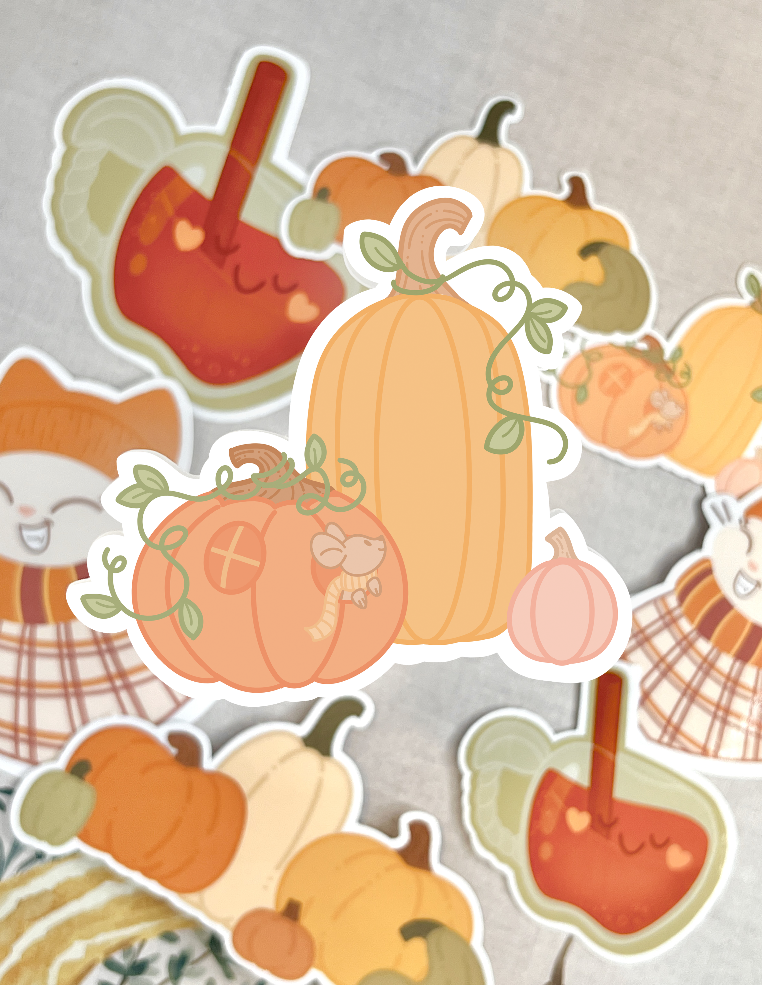 Hey There Pumpkin - vinyl sticker