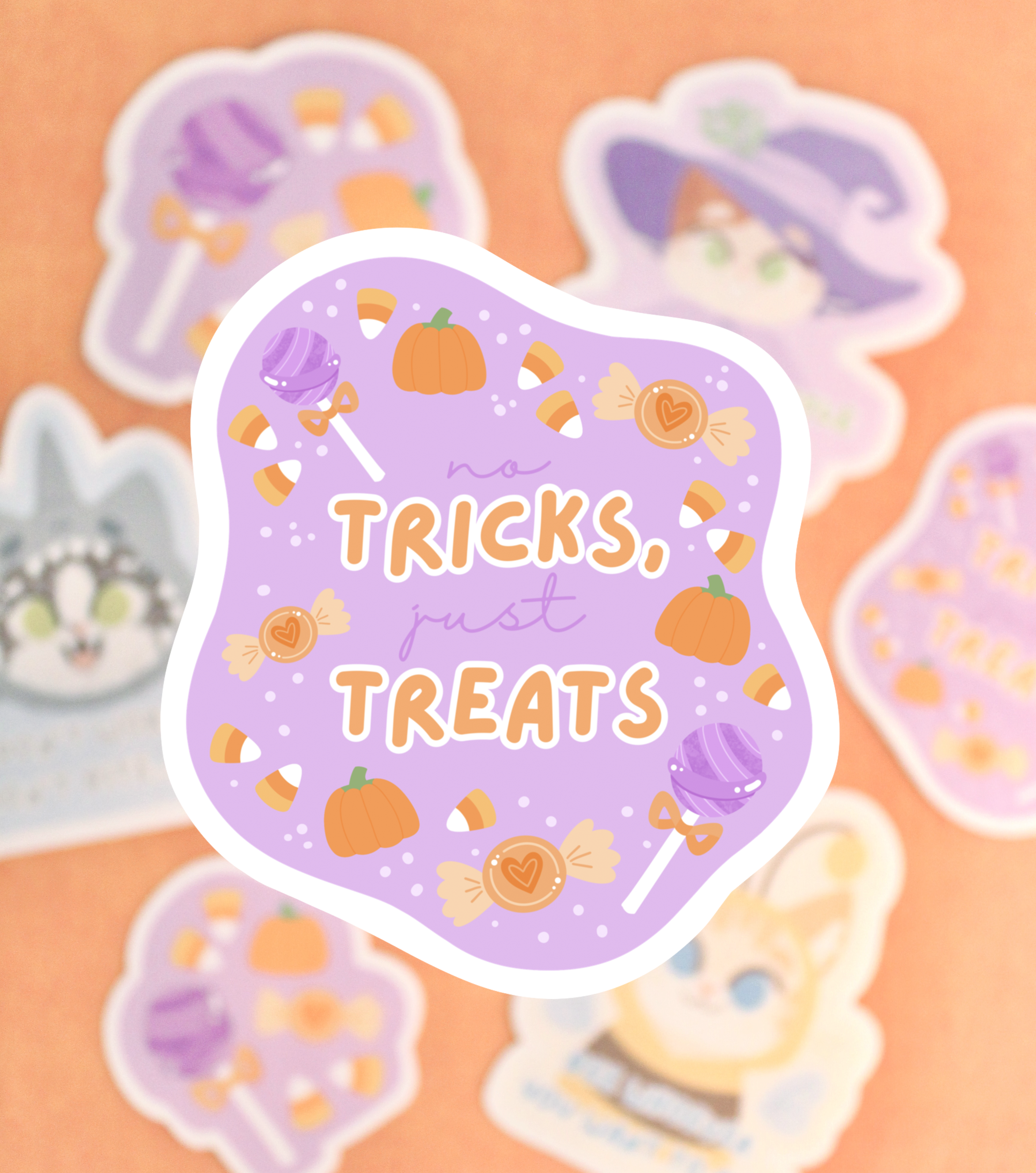 No Tricks, Just Treats - vinyl sticker